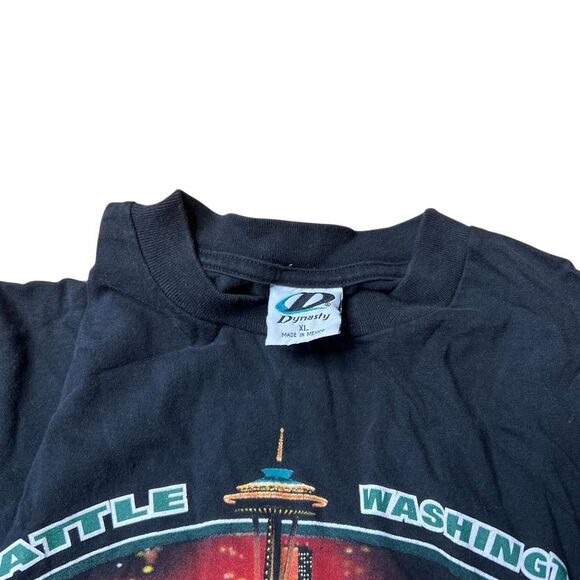 Vintage VTG Seattle All Star Game Alex Rodriguez Jeter Ichiro T Shirt XL - Picture 5 of 5